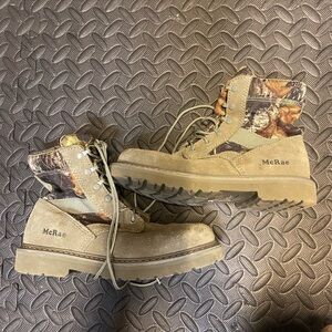 Mcrae green camo boys 2m boots